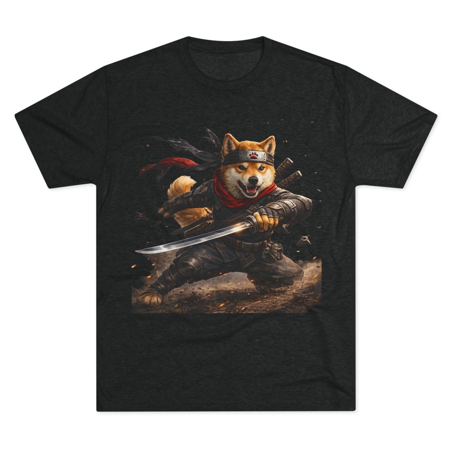 Shiba Inu Samurai T-Shirt — Cute Warrior Dog Graphic Tee