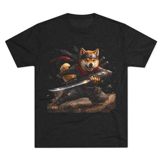 Shiba Inu Samurai T-Shirt — Cute Warrior Dog Graphic Tee