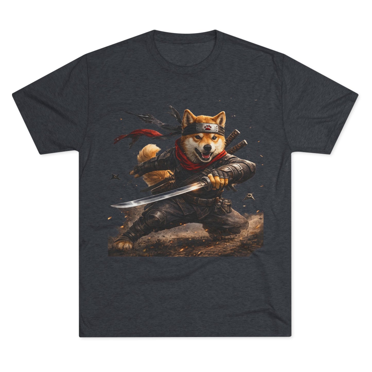 Shiba Inu Samurai T-Shirt — Cute Warrior Dog Graphic Tee