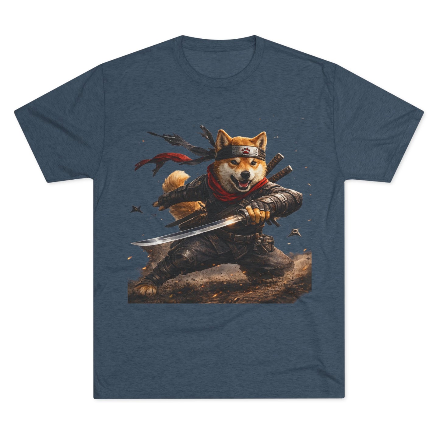 Shiba Inu Samurai T-Shirt — Cute Warrior Dog Graphic Tee