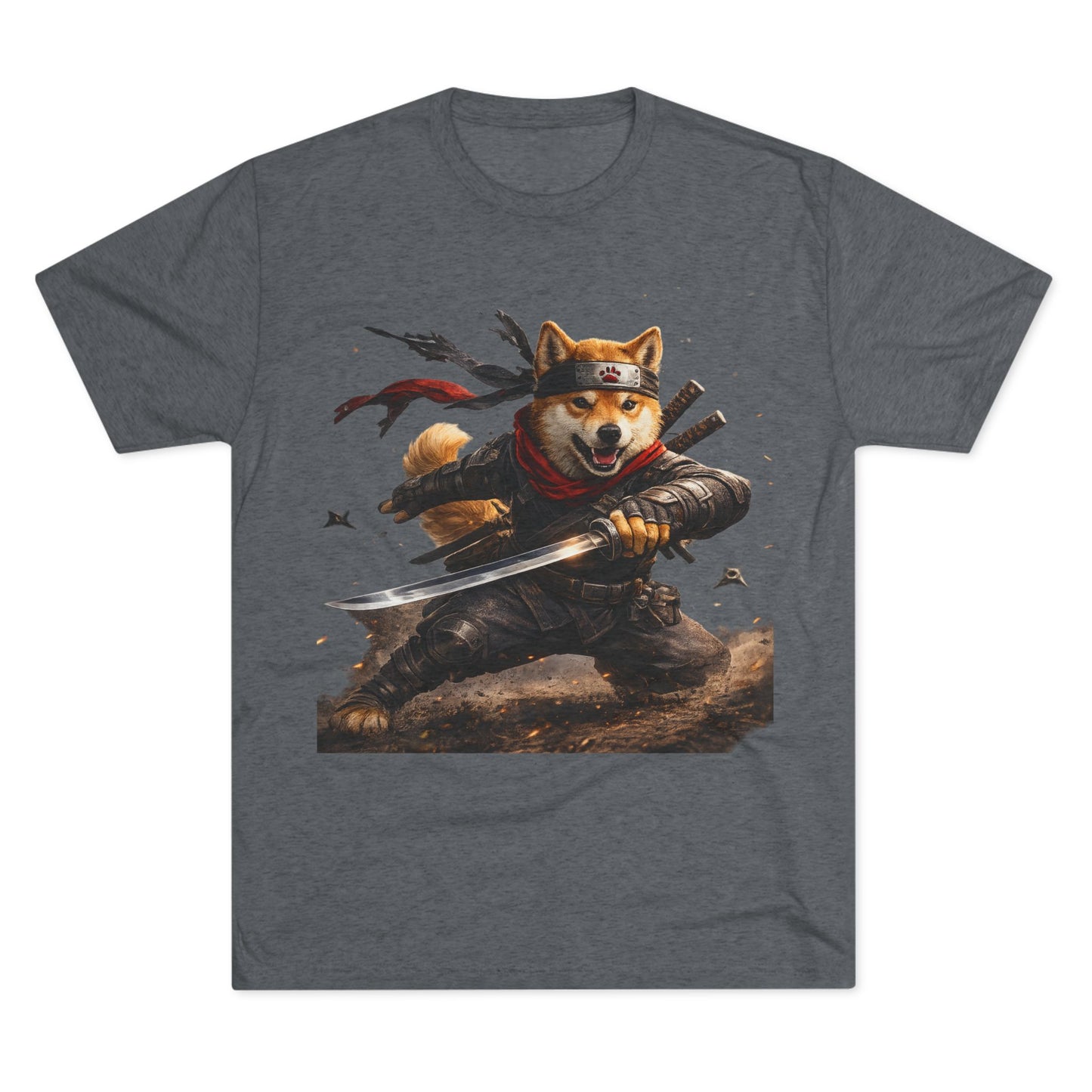 Shiba Inu Samurai T-Shirt — Cute Warrior Dog Graphic Tee